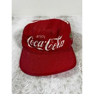 Vintage Coca-Cola Sprite Hat Red 80s Made in Taiwan 100% Cotton Promo Cap